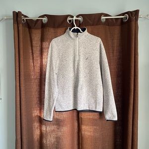 Nautica Zip Up Pullover Heather Quarter Zip Jacket